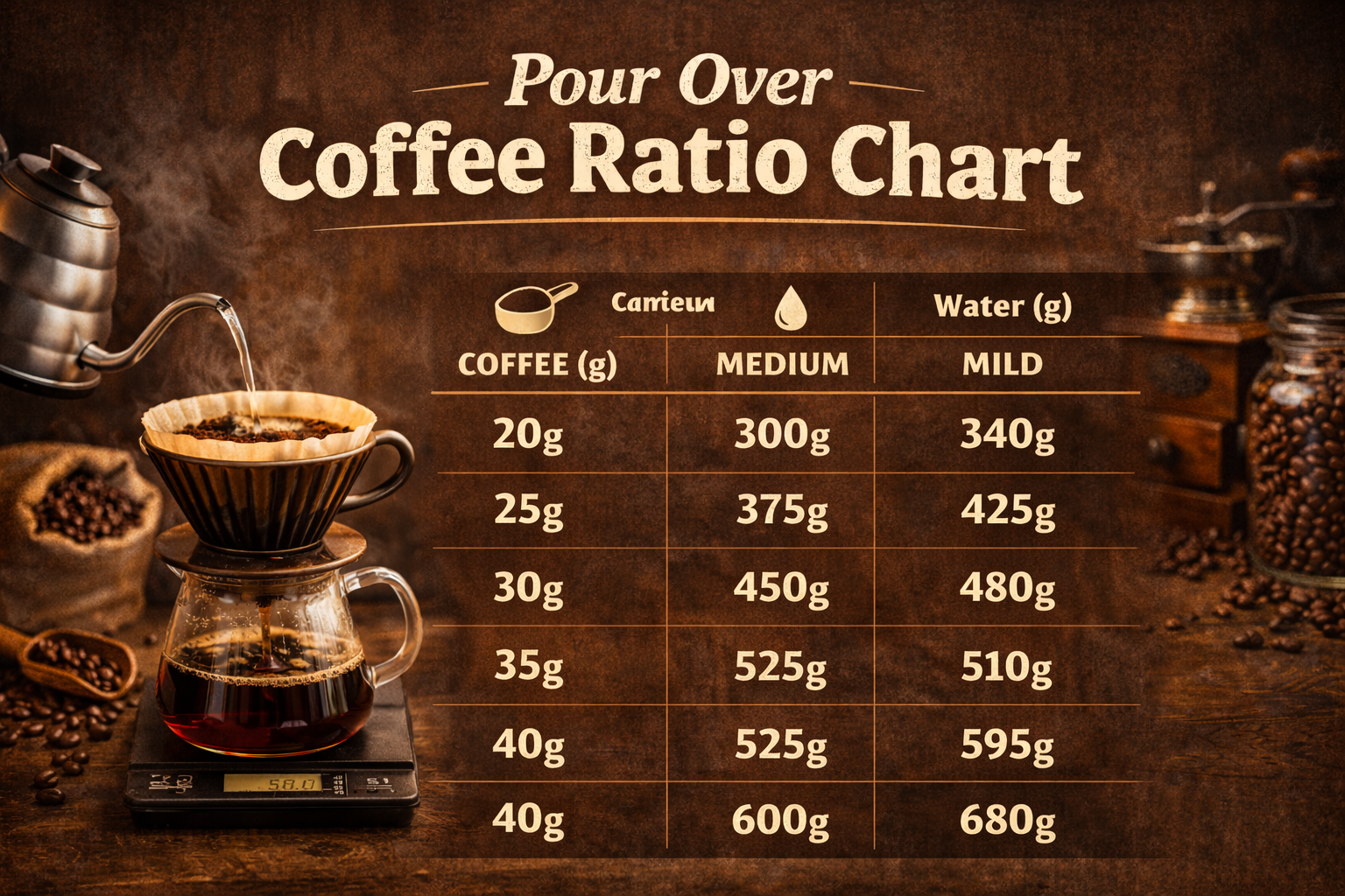 Coffee Ratios Decoded: The Ultimate Guide to Perfect Pour Over Coffee in 2024