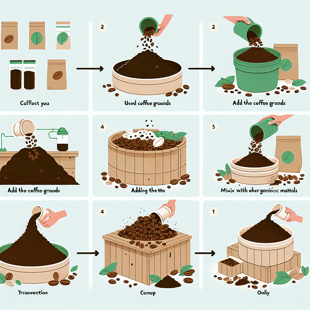 composting used coffee grounds
