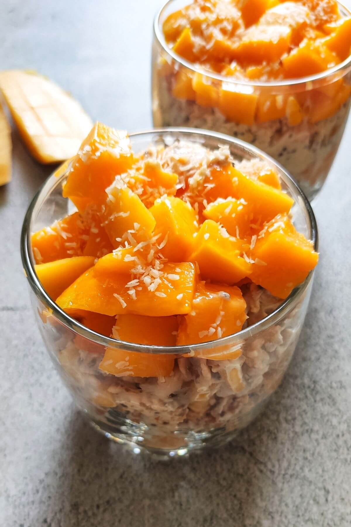 coconut mango parfait breakfast