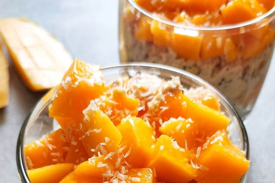 coconut mango parfait breakfast