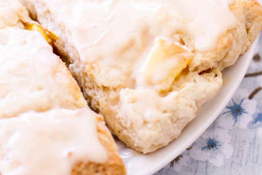 peach scone breakfast