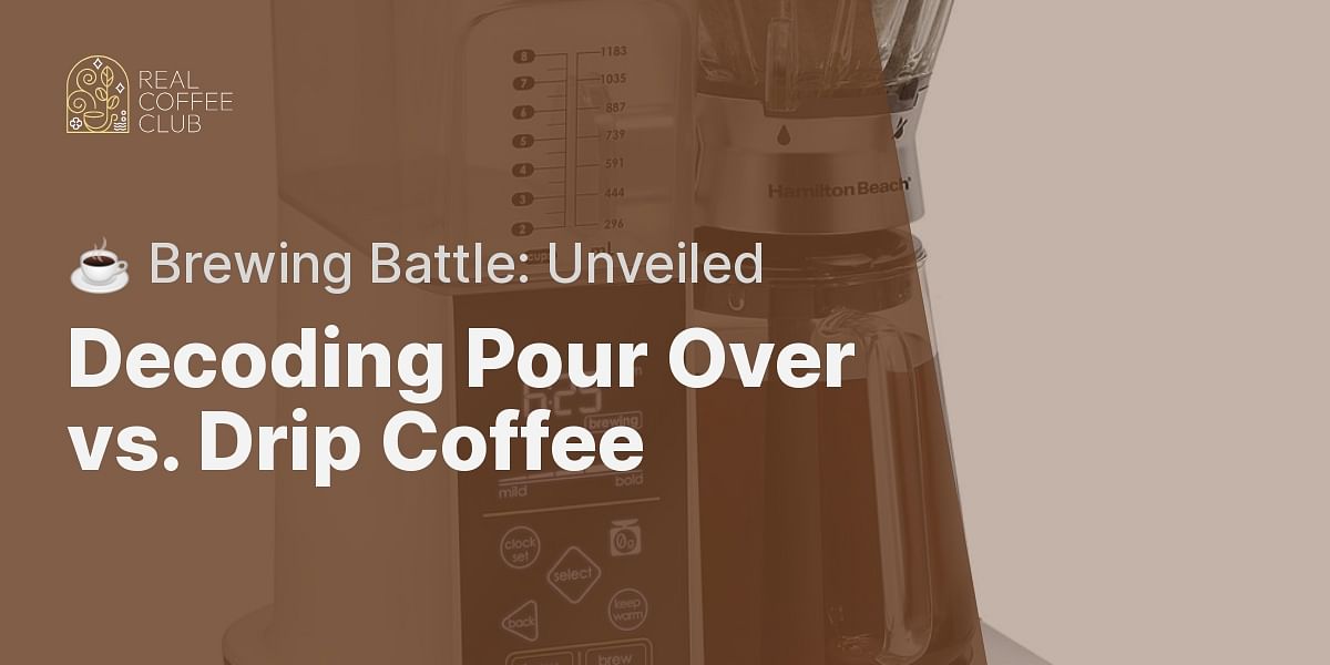 Is pour over coffee the same as using a drip coffee maker?