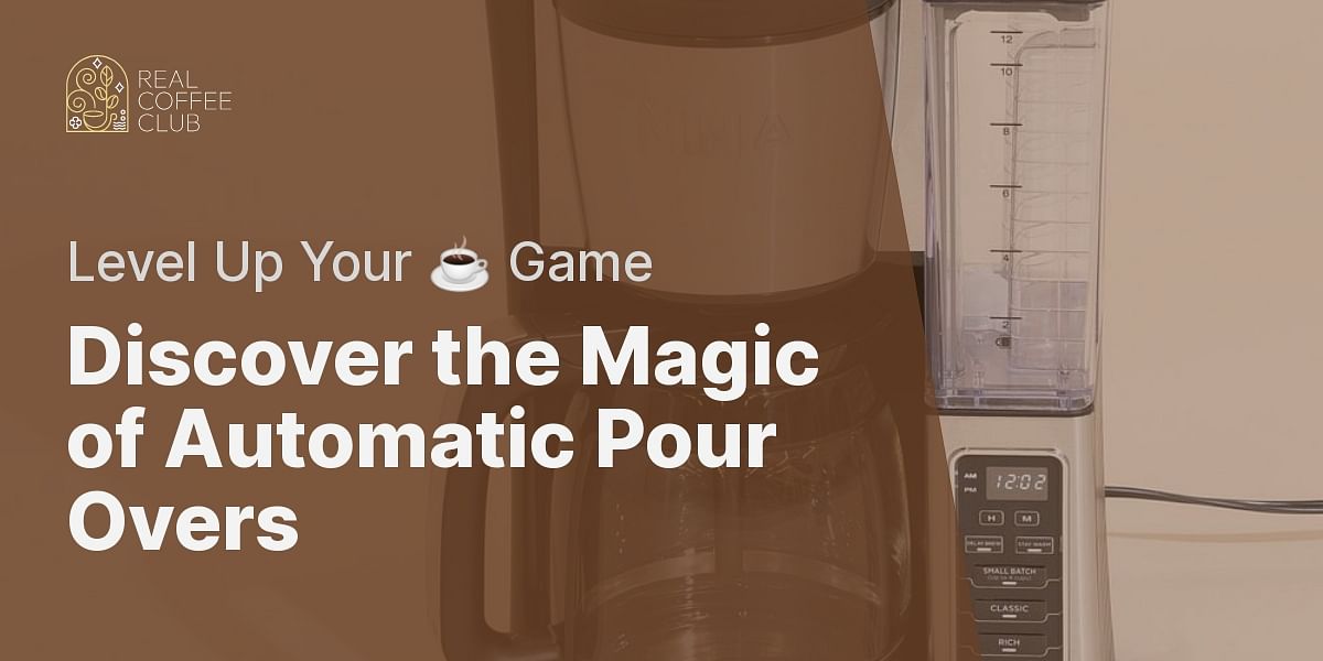 What is an automatic pour over coffee machine?