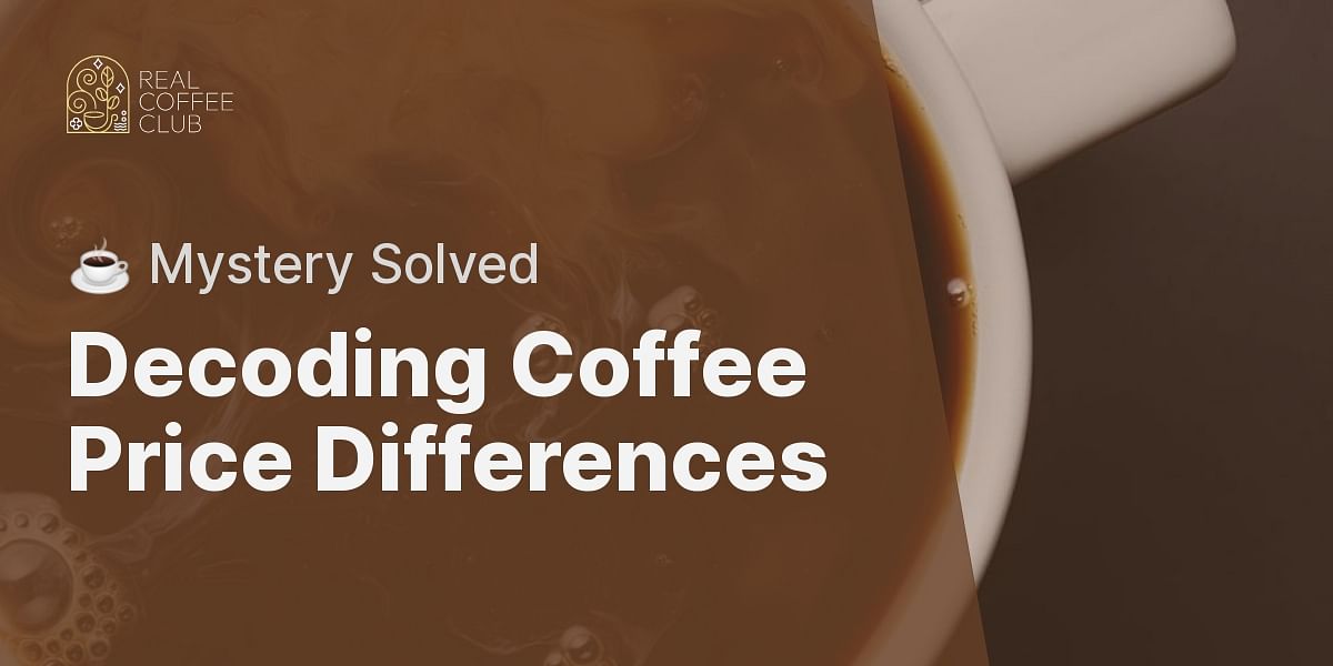 Why do coffee prices vary in different cafes?