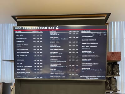 1832 Brew Espresso Bar