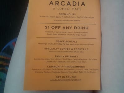 Arcadia Lumen Cafe