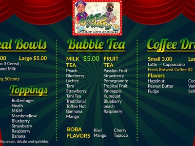 Bakes and Wakes Super Secret Coffee Shop and Cereal Bar