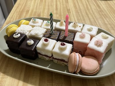 Blue Cake Honey Pies at Bowman