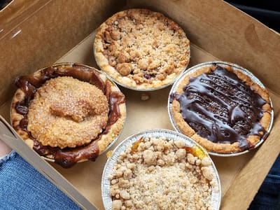 Blue Cake Honey Pies at Bowman