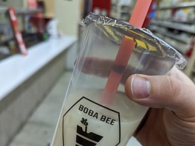 Boba Beehive inside the Asian market