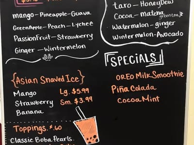 Boba Beehive inside the Asian market