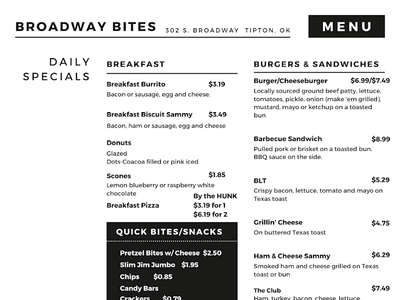 Broadway Bites Drive Thru