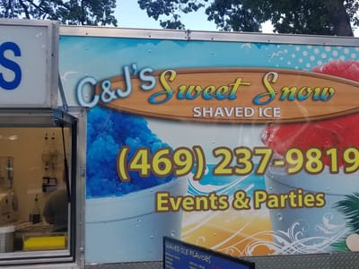 C&J's sweet snow shaved ice