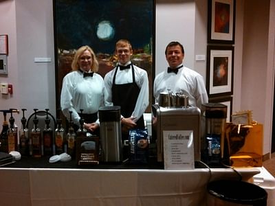 Catered Coffee - Portable cappuccino bar, hot chocolate bar, smoothie bar, and frappe bar.