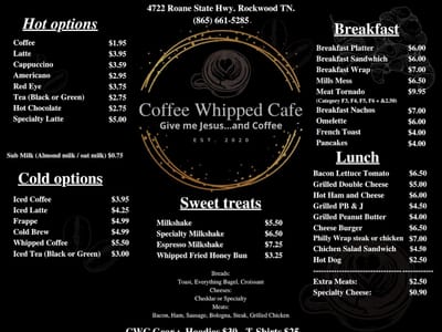 Coffee Whipped Cafe