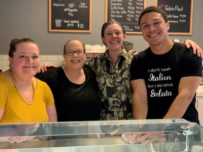 Contra Costa Coffee featuring Ginger's Gelato