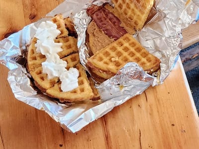 Corbet's Cabin Top of the World Waffles