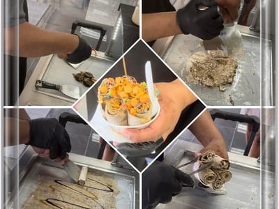 Cups & Rolls Pan Fried Ice Cream