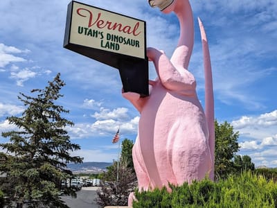 Dine-A-Ville Pink Dinosaur
