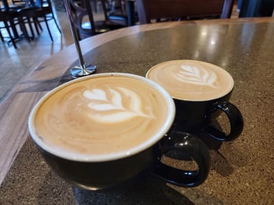 French Press Coffee and Crepes