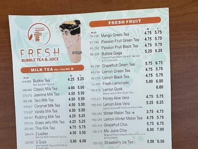 Fresh Bubble Tea & Juice