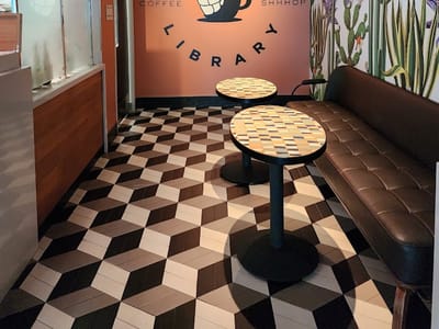 Funny Library Coffee Shop