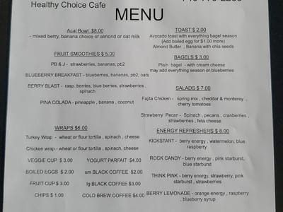 Healthy Choice Cafe