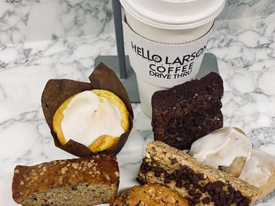 Hello Larsons Coffee Roastery & Drive Thru
