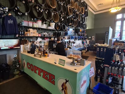 Lowertown Bike Shop Coffee Station