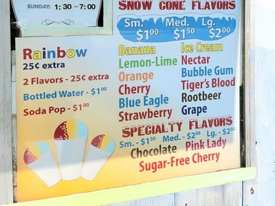 Marys snow cones