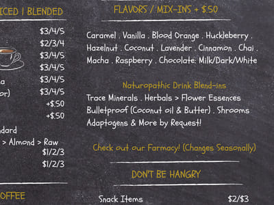 Miracle Grounds. Gathering Well: Coffee & Farmacy