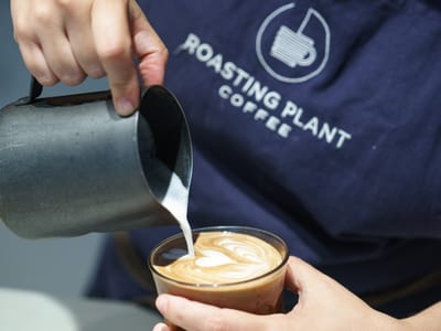 Roasting Plant Coffee at The Fresh Market