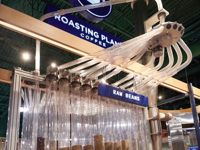 Roasting Plant Coffee at The Fresh Market