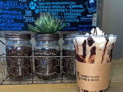 Sandy Paws Buzz & Brew