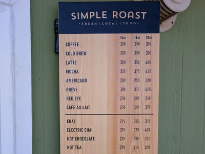 Simple Roast Coffee - East