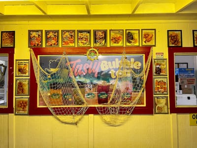 Tasty Bubble Tea and Seafood