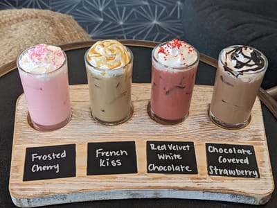 The blend coffee and cocktail