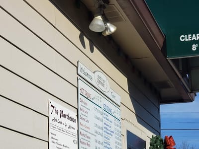 The Parthenon and Good-to-go Xpresso