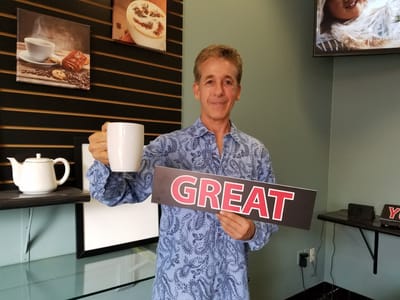 Tim is Making Great Coffee