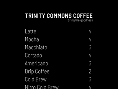 Trinity Commons Coffee - Grove
