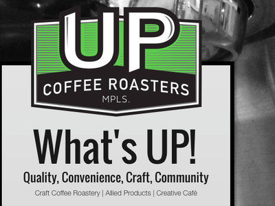 Up Cafe & Up Coffee Roasters OPEN until 7pm daily