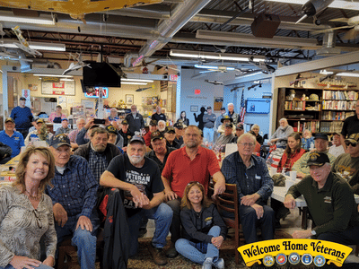 Welcome Home Veterans at Richard's Coffee Shop